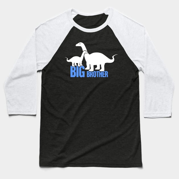 Big Brother Brontosaurus Baseball T-Shirt by MeatMan